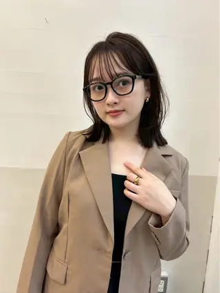 ミディアム 松谷 瑞姫のヘアスタイル