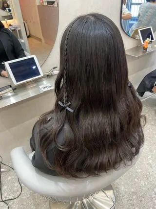 ロング カラー 新宿/韓国ヘア 中明度カラー/かやのヘアスタイル