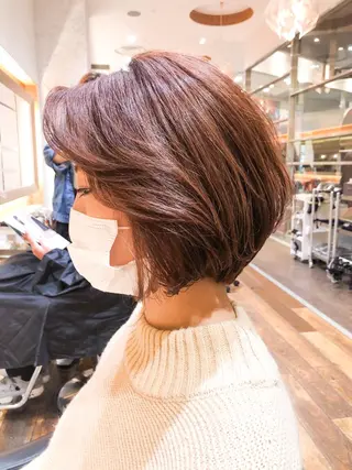 ミディアム カラー ショート/デザイン /綾華のヘアスタイル