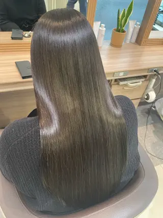 ロング パーマ 美髪矯正/髪質改善 /ヨナミネのヘアスタイル