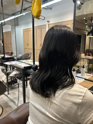 セミロング カラー 韓国モテカラー/ KaRin👼🏻のヘアスタイル