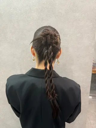 ロング ヘアアレンジ まとまるボブ🌼 アレンジ🌼鴨下穂香のヘアスタイル