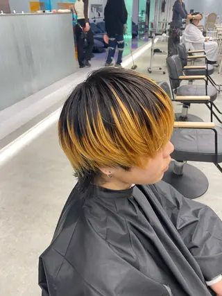 カラー メンズ カンナ【Y2Kネイル /コーンロウ】のネイルデザイン