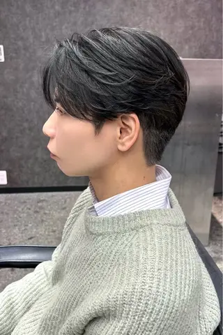 ショート カラー メンズ メンズスタイリスト 前田雄輝のヘアスタイル