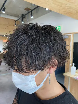 パーマ メンズ メンズブリーチカラー /パーマ ごーた立川のヘアスタイル