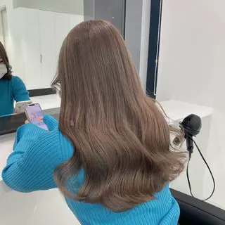 ロング カラー ブリーチなし🌼トレ ンド🌼似合わせのヘアスタイル