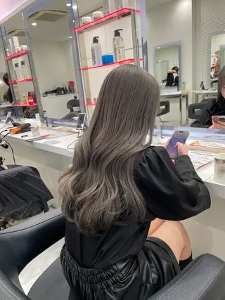 ロング カラー 大人っぽ韓国ヘア 寒色💙yuma💙のヘアスタイル