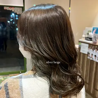 セミロング カラー an.nico所属・レイヤー/透明感艶 カラー丸山ななほのヘアスタイル