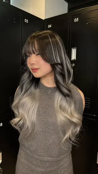 ハイトーン/エクステ Renk@ 𖤐ﾐのヘアスタイル