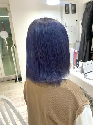 セミロング カラー 暖色カラー✨️ 門内 梨真のヘアスタイル