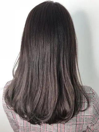 ロング カラー 酸性ストレート/ブリ ーチなし/中村 匠のヘアスタイル