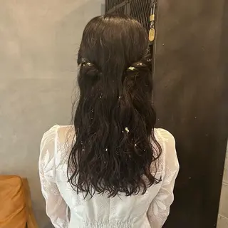 ミディアム ヘアアレンジ ちゃんゆ /伊藤有里のヘアスタイル