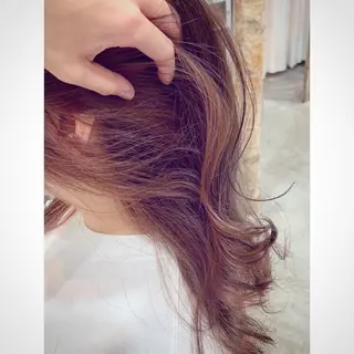 ミディアム カラー fio マナミのヘアスタイル