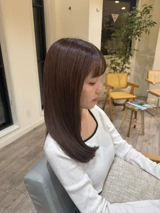 ロング カラー Amber  池袋所属・クロギ リョウのヘアスタイル