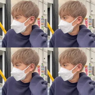 ショート カラー 大人可愛い透明感🌟 小顔・韓国髪🌟野中のヘアスタイル