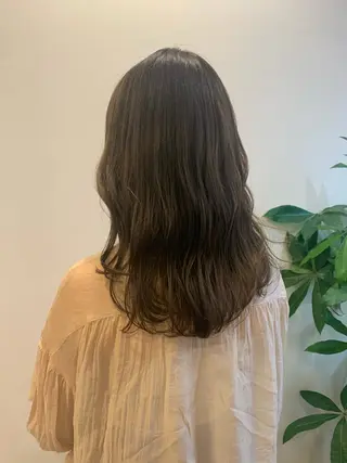 セミロング カラー 韓国🇰🇷髪質改善 Chisaki치사키のヘアスタイル