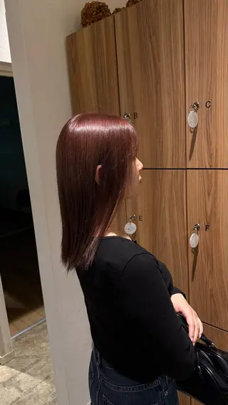 ミディアム カラー メンズ 小宮山 桃加のヘアスタイル