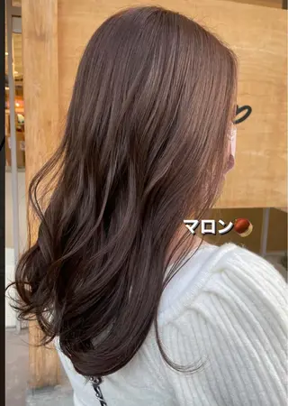 セミロング カラー得意【梅田】 瀧本友梨乃のヘアスタイル