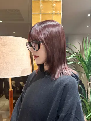 ミディアム カラー 透明感✨女性特化💙 chihiroのヘアスタイル