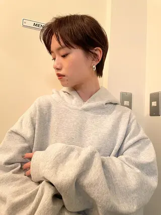 ショート コスメパーマ 佐藤　諒のヘアスタイル