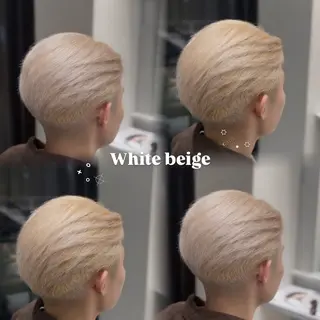 ショート カラー メンズ 梅田 / ハイトーン Shionのヘアスタイル