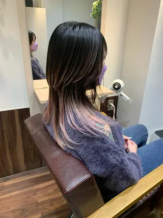 セミロング green feel 長原所属・西山 大樹のヘアスタイル