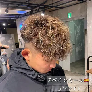 カラー パーマ メンズ 艶髪/透明感🪽 DISCO🪽のヘアスタイル