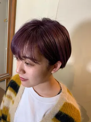 ショート カラー つくばUtooe's 副店長　寺沢颯のヘアスタイル
