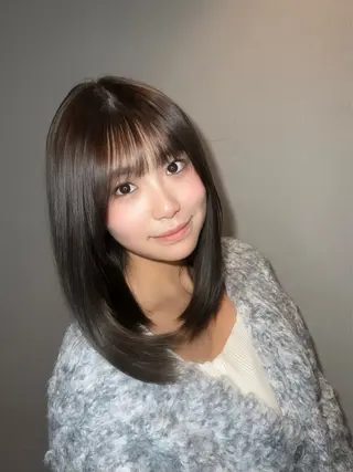 ミディアム 髪質改善/shuki 韓国/代表取締役のヘアスタイル