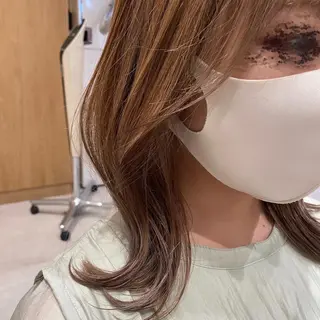 ミディアム カラー 小野寺瑞希 /最小顔カットのヘアスタイル