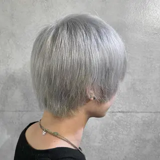 ショート カラー メンズ 髪質改善/ブリーチ /長山遼太郎のヘアスタイル