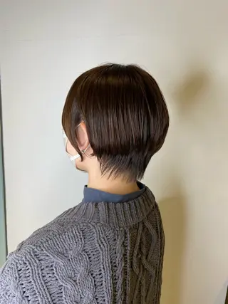 ショート ボブ/顔まわりレイヤ ー/新宿/KOKIのヘアスタイル