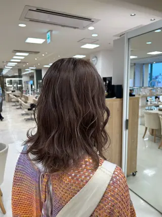 カラー 💜暖色系カラー/ ブリーチカラー💜のヘアスタイル