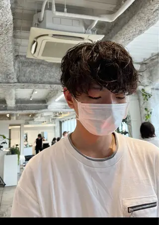 パーマ メンズ ANY/メンズ特化/ シバヤ　ユウキのヘアスタイル