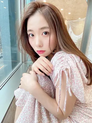 ロング カラー 店長/mao/ 前髪/顔周りカットのヘアスタイル