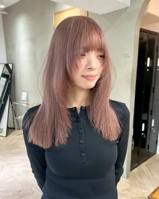 ロング 🍎デザインカラー /カエデ🍎のヘアスタイル