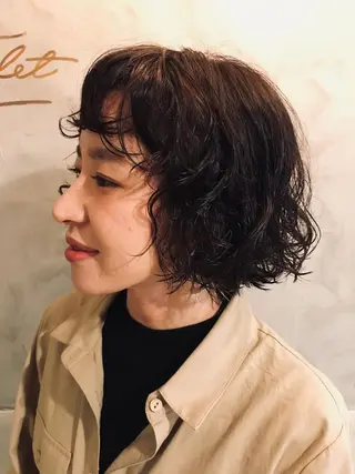 ミディアム さの あやねのヘアスタイル