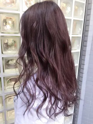 ロング カラー パーマ ヘアアレンジ サロウィン柏所属・神山 昌子のヘアスタイル