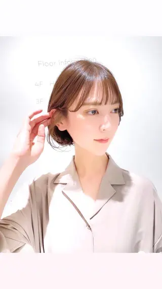 ショート 韓国くびれレイヤー 🇰🇷はづきのヘアスタイル