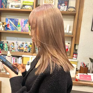 ミディアム カラー GO TODAY SHAiRE SALON 原宿本店所属・ボブ/レイヤー/ ハッシュカット/河内のヘアスタイル