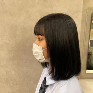 セミロング 韓国風ベージュ🤎 赤みなし🌿横浜🤎のヘアスタイル