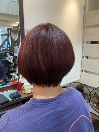 ショート MOLLASALON 浅香山店所属・髪質改善カラー 縮毛矯正🤍辻桃加のヘアスタイル