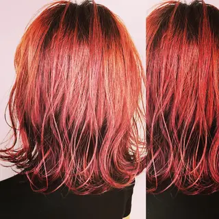 ミディアム カラー メンズヘア特化 崎田 成人のヘアスタイル