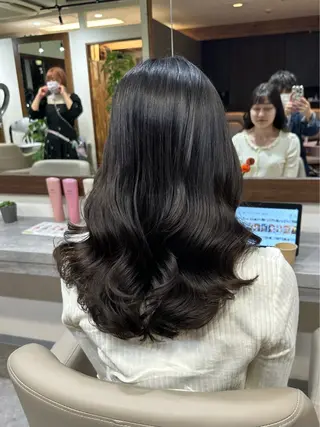 ロング パーマ 韓国風パーマ/ヘア セット/店長みづきのヘアスタイル