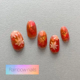ネイル Rainbow nailsくろちゃんのネイルデザイン