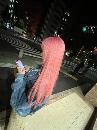 ロング カラー 髪質改善/ ブリーチ/中尾のヘアスタイル