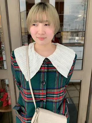 ショート longtemps所属・カワサキ マホのヘアスタイル