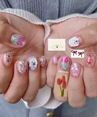 ネイル 3dパーツ/流行り 👧shushu❤️のネイルデザイン