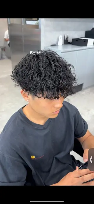 パーマ メンズ イケメン製造機 🔥上原沙羅🔥のヘアスタイル