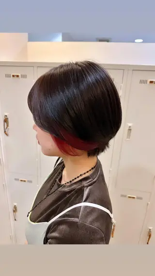 ショート カラー 柔らか透明感カラー/ 内田圭祐のヘアスタイル